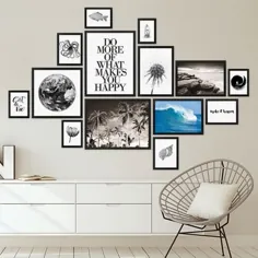 مجموعه قاب عکس 14er مشکی مدرن ساخته شده از MDF 10x15 تا 30x40 سانتی متر / گالری عکس / دیوار عکس |  PHOTOLINI: قاب عکس ، دیوار عکس ، پوستر و هدیه