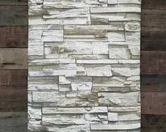 Loft White Texture Brick Peel and Stick Modern Industrial |  اتسی