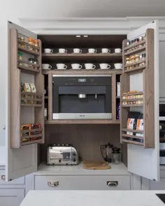 ایده های آشپزخانه - بازسازی هودهای آشپزخانه ، ساخته شده در کابینت ها ، قفسه ها ، نمای عقب ، صندلی