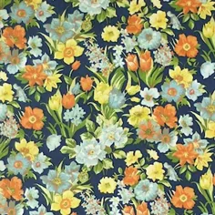 1960s Vintage Flowertime Wallpaper دهه 1970 اصلی Mod Floral |  اتسی