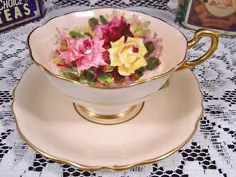 فنجان چای خوراکی و غذاخوری ROYAL STAFFORD الیزابت فلورال CHINTZ