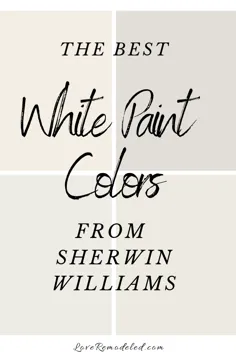 رنگهای سفید رنگ از شروین ویلیامز