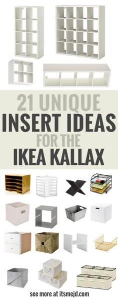 21 ایده درج منحصر به فرد برای یک کتابخانه Ikea Kallax