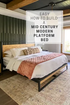 نحوه ساختن تختخواب سکوهای مدرن در اواسط قرن ساده - زندگی مجدد