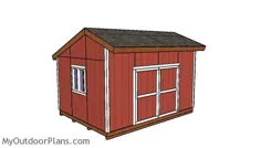 نقشه های Saltbox Shed 16x12 |  MyOutdoorPlans |  طرح ها و پروژه های رایگان نجاری ، DIY Shed ، Wooden Playhouse ، کلاه فرنگی ، Bbq