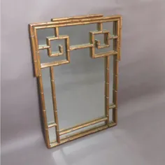 آینه بامبو مصنوعی طلاکاری شده هالیوود ، حدود دهه 1950
