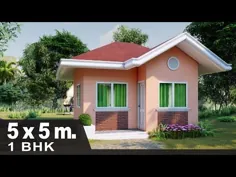 یک طرح خانه کوچک |  طراحی خانه 5x5 متر # 7
