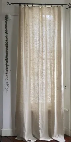 پرده های پنجره پارچه ای 100٪ طبیعی پرده های Voile برای اتاق نشیمن اتاق خواب