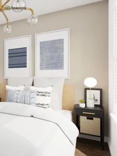 این ایده مدرن - طراحی اتاق خواب ساحلی یک بهشت ​​آرام است.