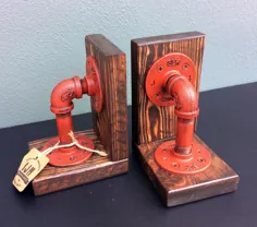 Bookends صنعتی / Steampunk / Bookends / شیک صنعتی / |  اتسی