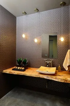 یک درمان طبیعی: Live-Edge Vanity Top دوباره تعریف حمام مدرن است