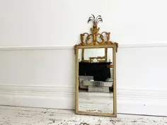 آینه ایتالیایی طلاکاری شده قرن نوزدهم