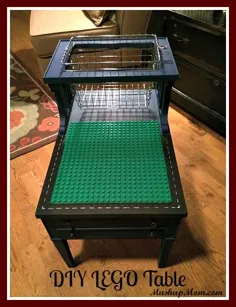 میز LEGO آسان DIY!  (یا DUPLO! - فقط سبد خرید LEGO را بچرخانید)