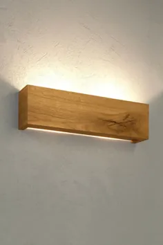 چراغ دیواری روشنایی دکور خانگی دست ساز صنعتی چراغ های RAMUS MAY چوب جامد مینیمالیستی دست ساز