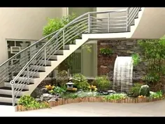 باغ شگفت انگیز زیر پله ها - ایده های دکوراسیون گیاهان داخل باغ