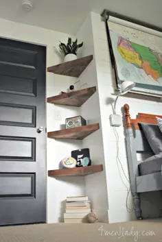 13 ایده ساده برای قفسه بندی اتاق نشیمن |  پروژه های DIY