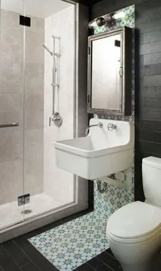10 آخرین روند در کاشی های مدرن برای طراحی حمام کوچک