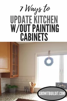 آشپزخانه را به بیرون به روز کنید Painting Oak Cabinets |  Growit Buildit