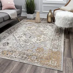 فرش آمریكا ولینگتون 5'3 X 7 'فرش به رنگ خاکستری