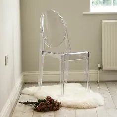 صندلی غذاخوری پلاستیکی مدرن CLEAR GHOST TRANSPARENT / صندلی لباس مجلسی 7434914041003 |  eBay