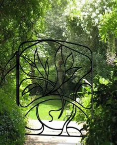 دروازه باغ فلزی - دروازه باغ فرفورژه یا طرح های مدرن؟  |  دیاویتا