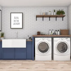 اتاق خشکشویی ثبت نام الکسا Do Do Laundry Print Laundry Room |  اتسی