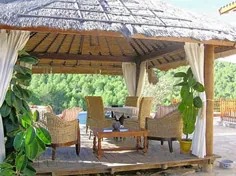 سقف کاهگلی برای Gazebos و Sheds ، طراحی های زیبا و حیاط خلوت