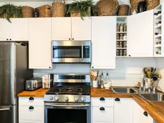 10 ایده تزئین برای کابینت های بالای آشپزخانه |  andchristina