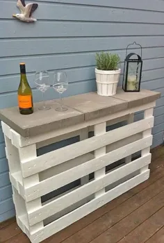 Meuble de jardin en palettes: 20 ایده کانونی DIY