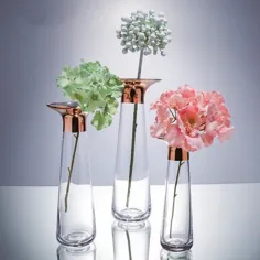 گلدان گلدان شیشه ای گلدان رنگی مدرن هنر |  اتسی