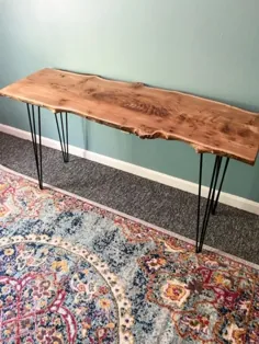 چگونه می توان یک میز دال چوبی Live Edge شگفت انگیز ساخت
