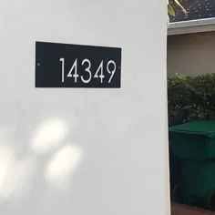 پلاک شماره خانه آدرس ورودی شماره درب خانه فلزی |  اتسی