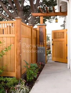 دروازه باغ چوبی سفارشی Signature # 5