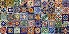 Color y Tradicion 50 کاشی مکزیکی Talavera با رنگ دستی 4x4 اسپانیا مدیترانه ای