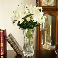گلدان شیشه ای کریستال خالص برای دکوراسیون منزل
