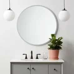آینه بهتر حمام 30 وری خاکستری گرد Lowes.com