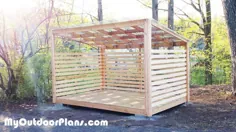 8x12 چوب ذخیره سازی چوب |  MyOutdoorPlans |  طرح ها و پروژه های رایگان نجاری ، DIY Shed ، Wooden Playhouse ، کلاه فرنگی ، Bbq