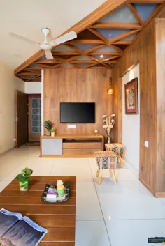 رزق و روزی ، طراحی زیبا و کارآمد 3BHK آپارتمان |  Inklets Studio - خاطرات معماران