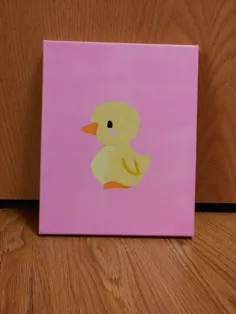 نقاشی اردک زرد کوچولو