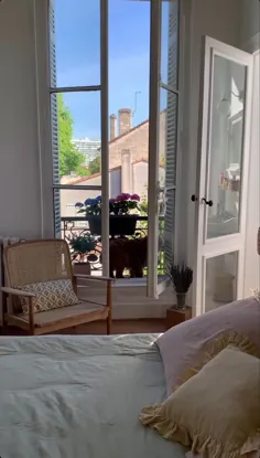 اتاق خواب پاریسی مینیمالیستی