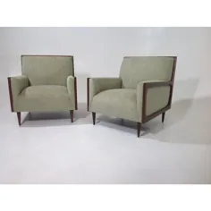 صندلی های استراحت سبک مدرن در اواسط قرن - یک جفت