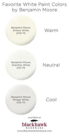 سه بهترین رنگ سفید رنگ توسط بنجامین مور