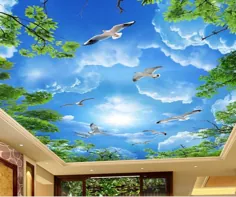 عکس سفارشی کاغذ دیواری 3D سقف کاغذ دیواری ابر سفید 3D کاغذ دیواری دیوار کاغذ دیواری 3D از Yeyueman5555 ، 7.45 دلار |  DHgate.Com