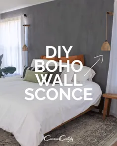 Boho DIY Wall Sconce |  ایده نورپردازی آسان و مقرون به صرفه - سایبان رایج