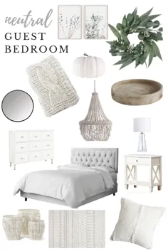 Neutral Guest Bedroom Inspo - زیبا در پینز ، وبلاگ سبک زندگی در شهر نیویورک