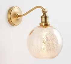 بازوی منحنی شیشه Globe Sconce