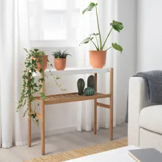 پایه گیاهی SATSUMAS ، بامبو ، سفید ، طول: 33 اینچ - IKEA