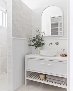 حمام همپتون با مخلوط کن سنتی لگن