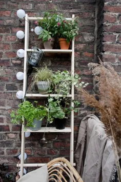 نردبان گیاه DIY برای بالکن کوچک شهر - عایق کاری