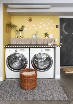 7 ایده DIY برای یک گوشه خشکشویی در گاراژ - و 3 موردی که تکرار نمی کنم